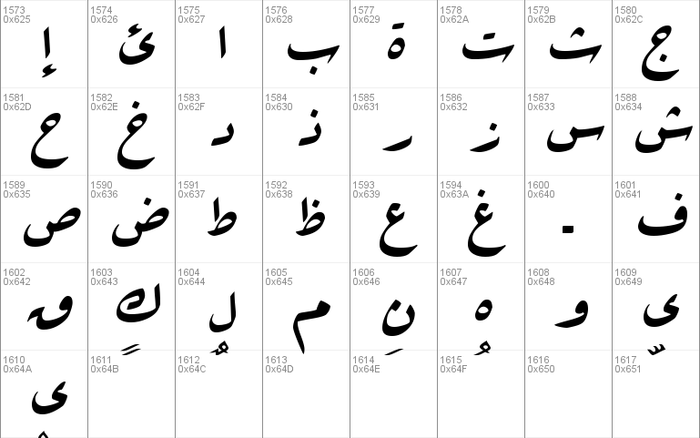 arabic fonts pack zip